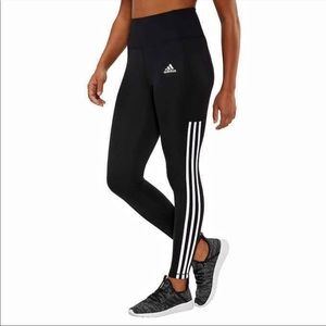 Adidas ladies’ 7/8 3-stripe active tight size small